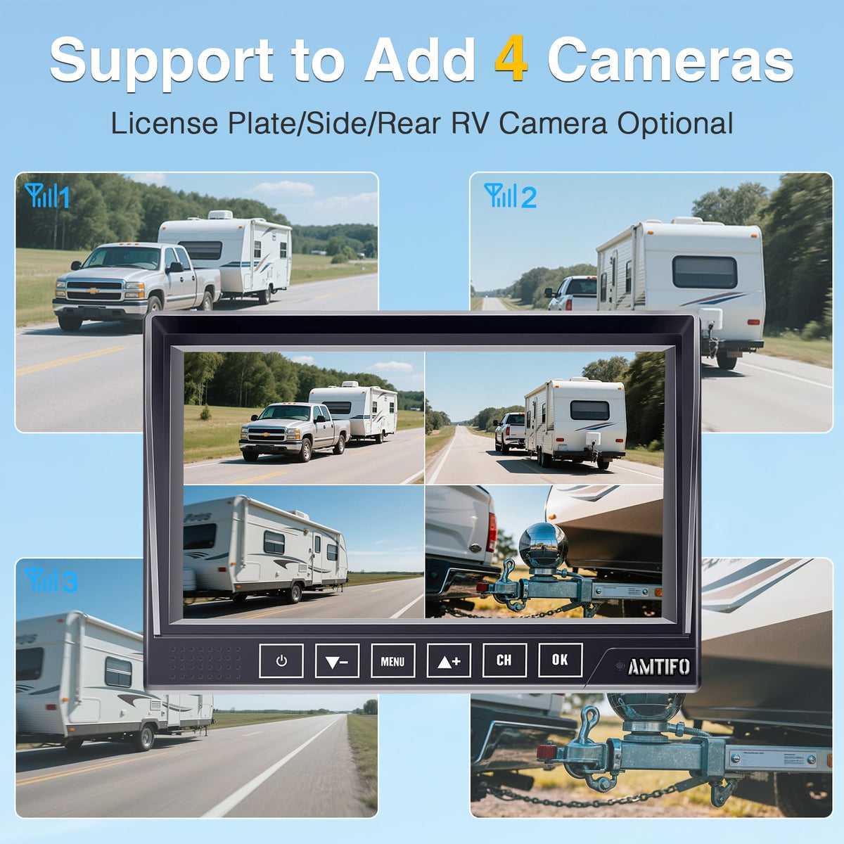 1080P Wireless RV Backup Camera O36927