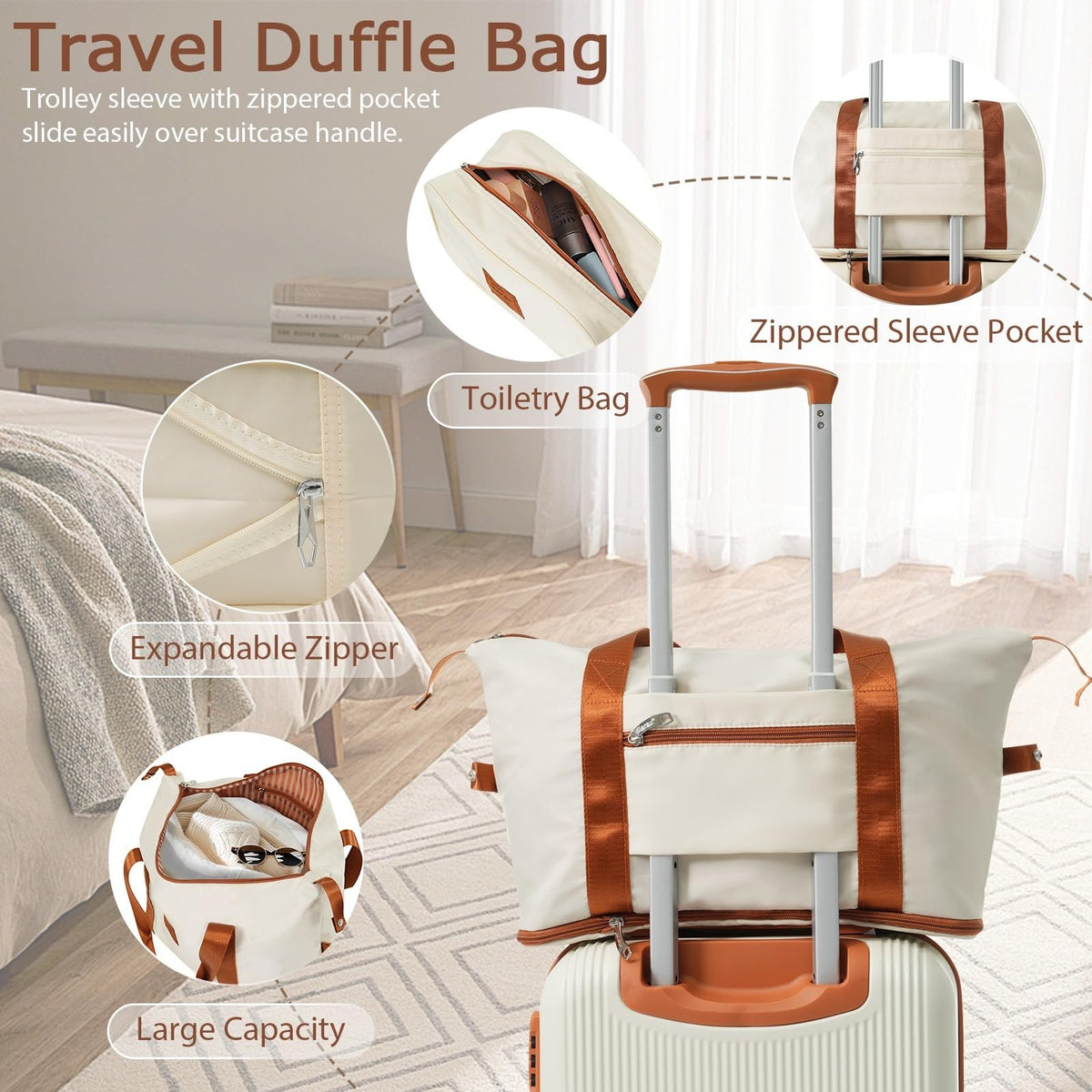 3 Piece Hardside Spinner Luggage Set with TSA Lock D89793