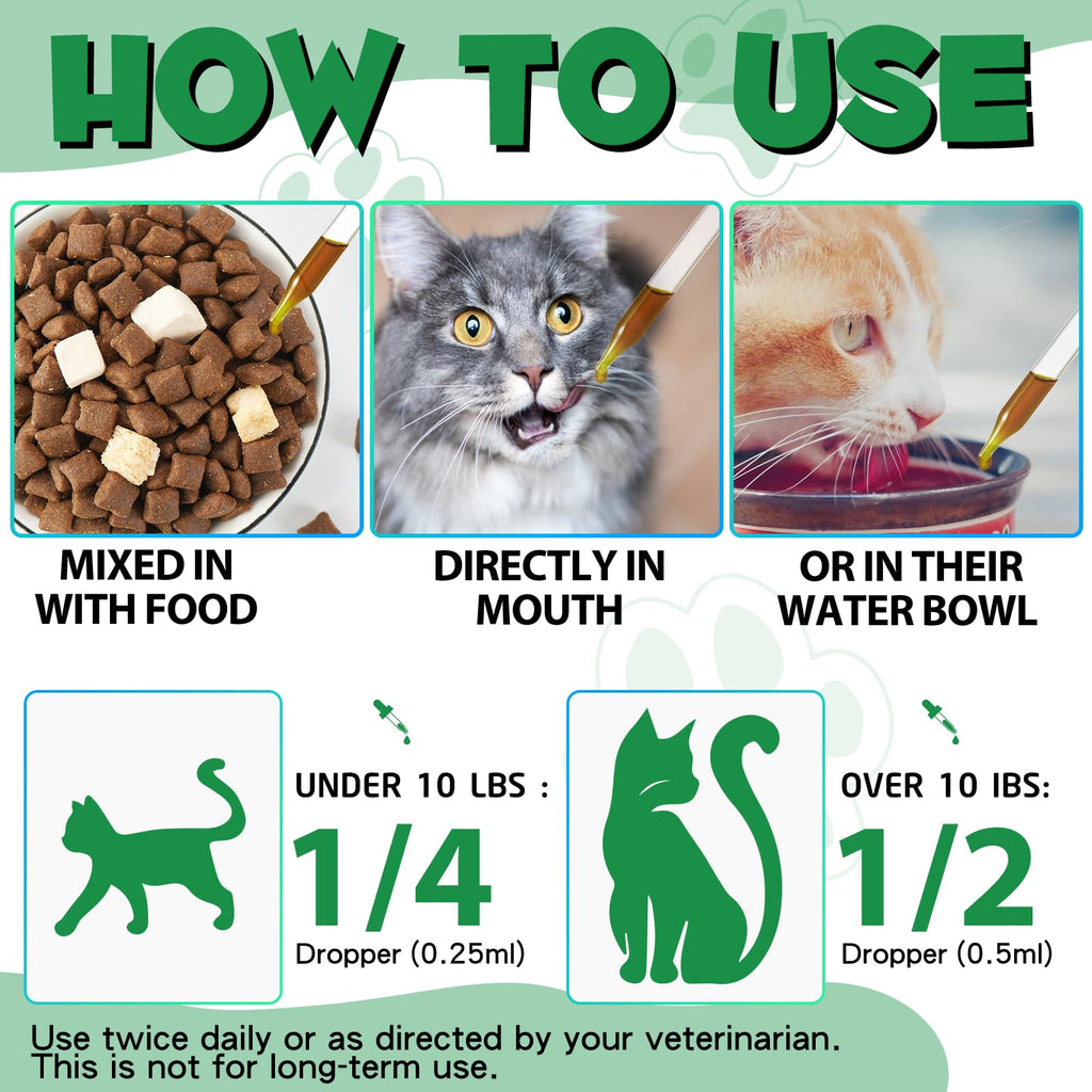 Cat Multivitamin Supplement Drops with Probiotic E44635