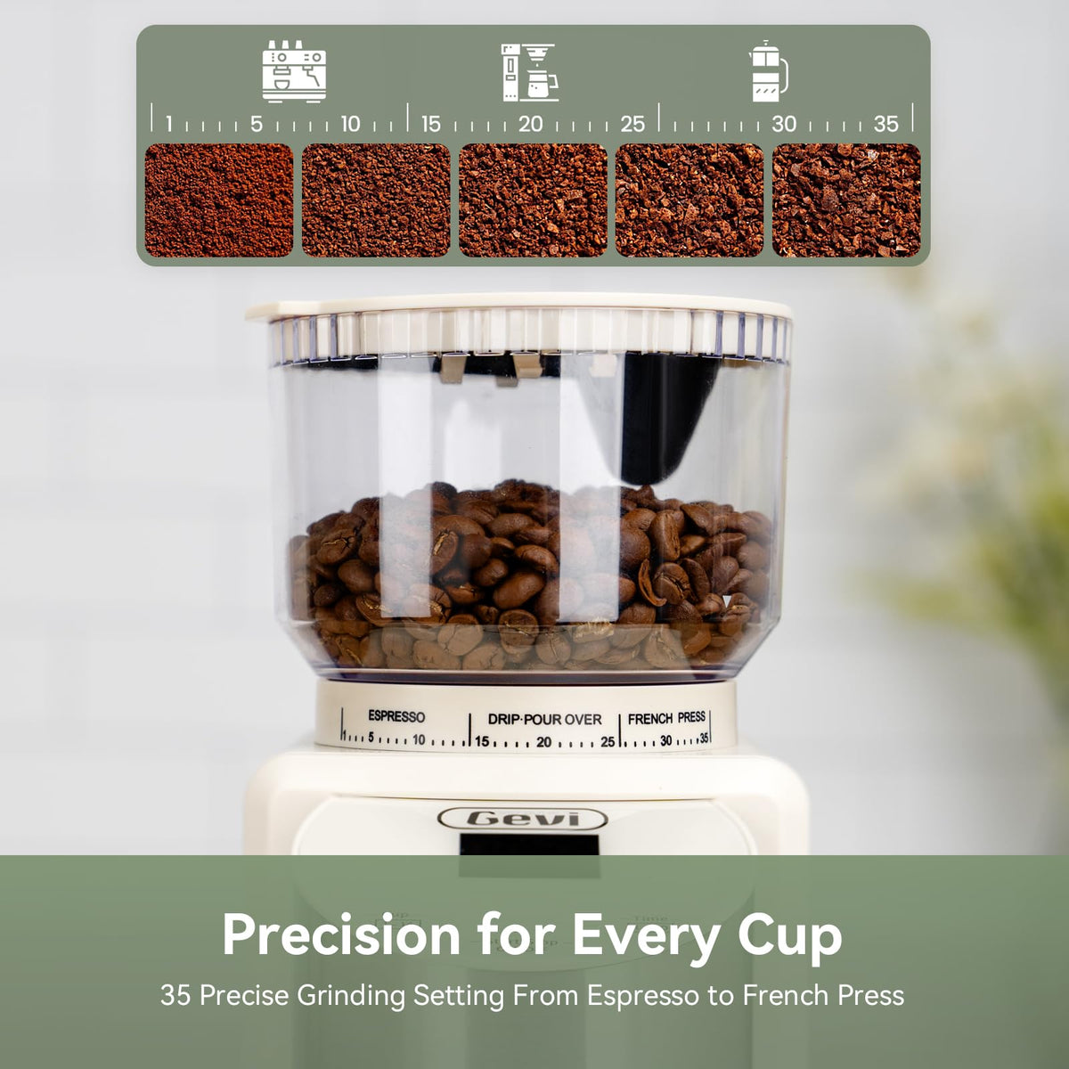 20 Bar Espresso Machine with Conical Burr Coffee Grinder N783080