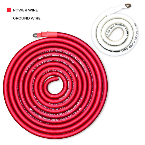 1/0 Gauge CCA Amp Wiring Install Kit U670