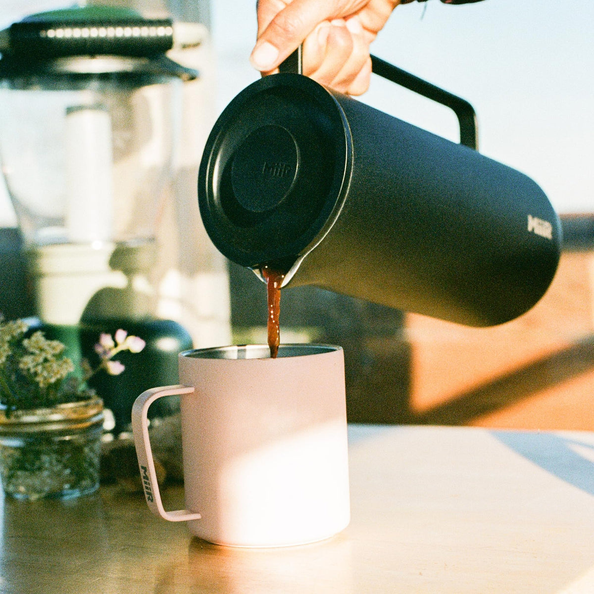 33oz Insulated French Press Coffee Maker E6207