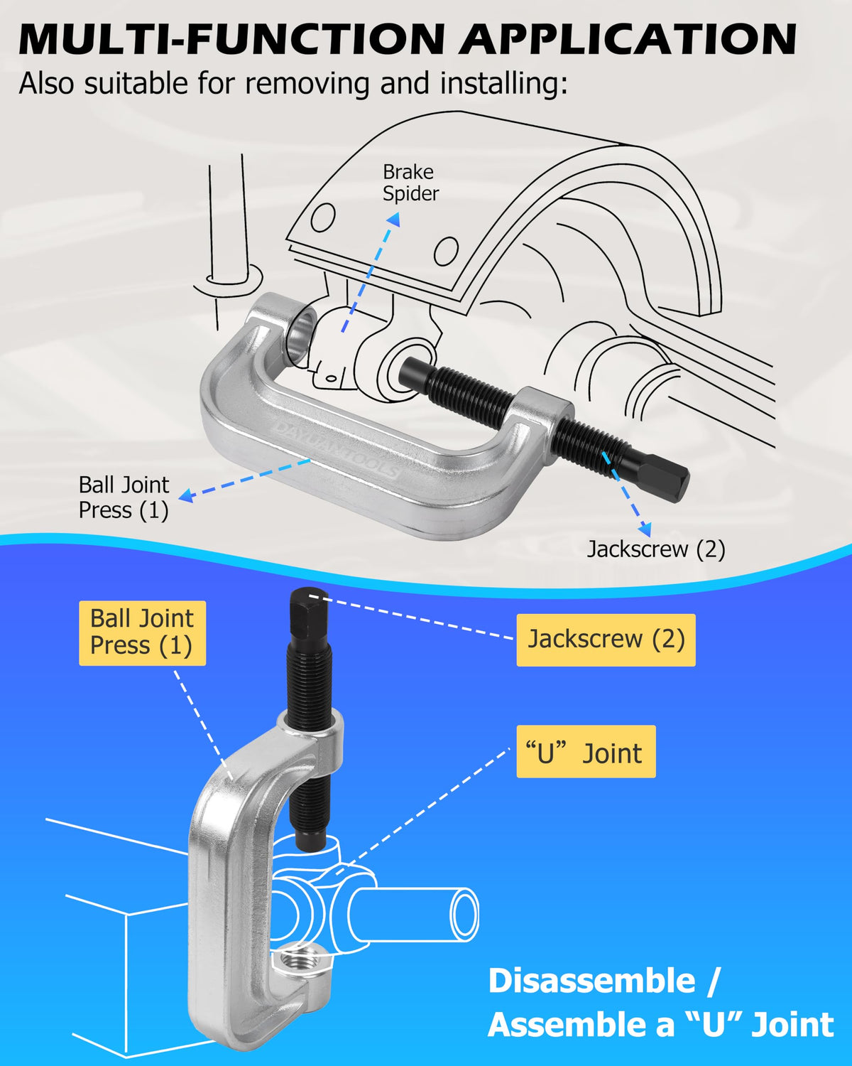 Blue Ball Joint Press & U Joint Removal Tool Kit B217