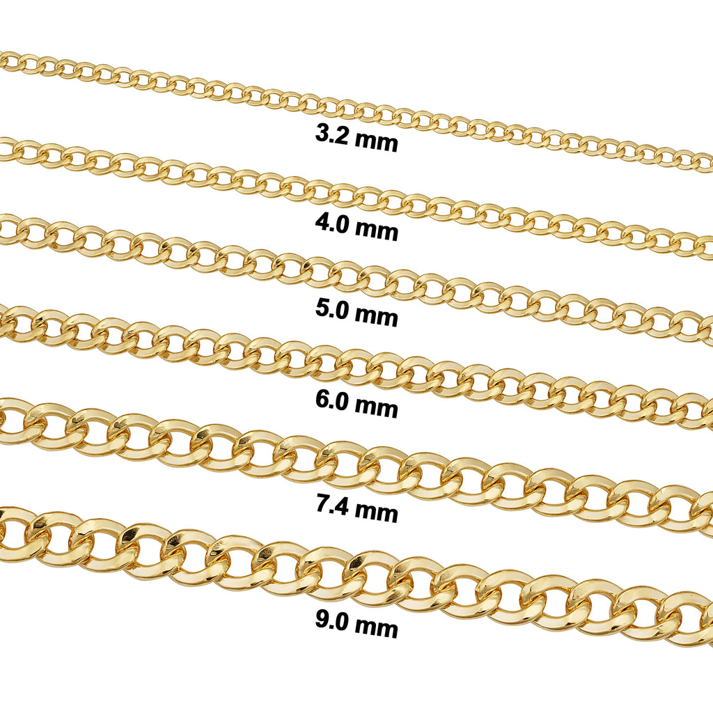14K Yellow Gold Filled Miami Cuban Chain Necklace V737853