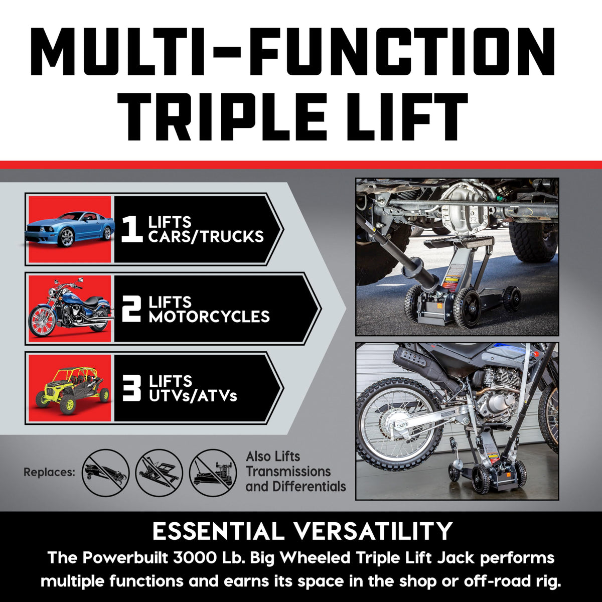 3 Ton Triple Lift Garage Jack Z500