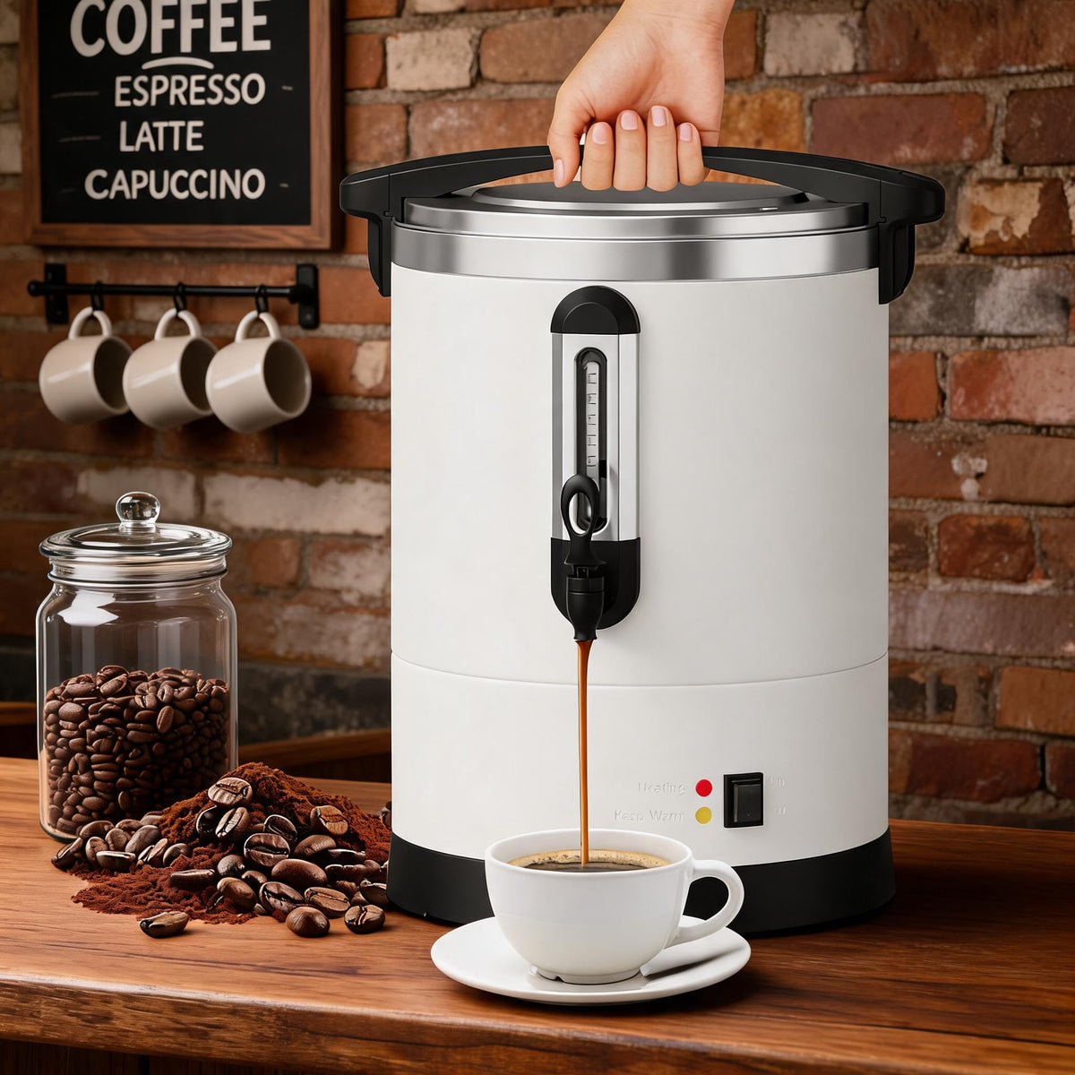 12L Stainless Steel Coffee Urn Q967