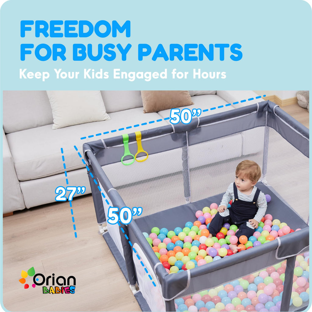 Baby Playpen 50x50 Grey H3061