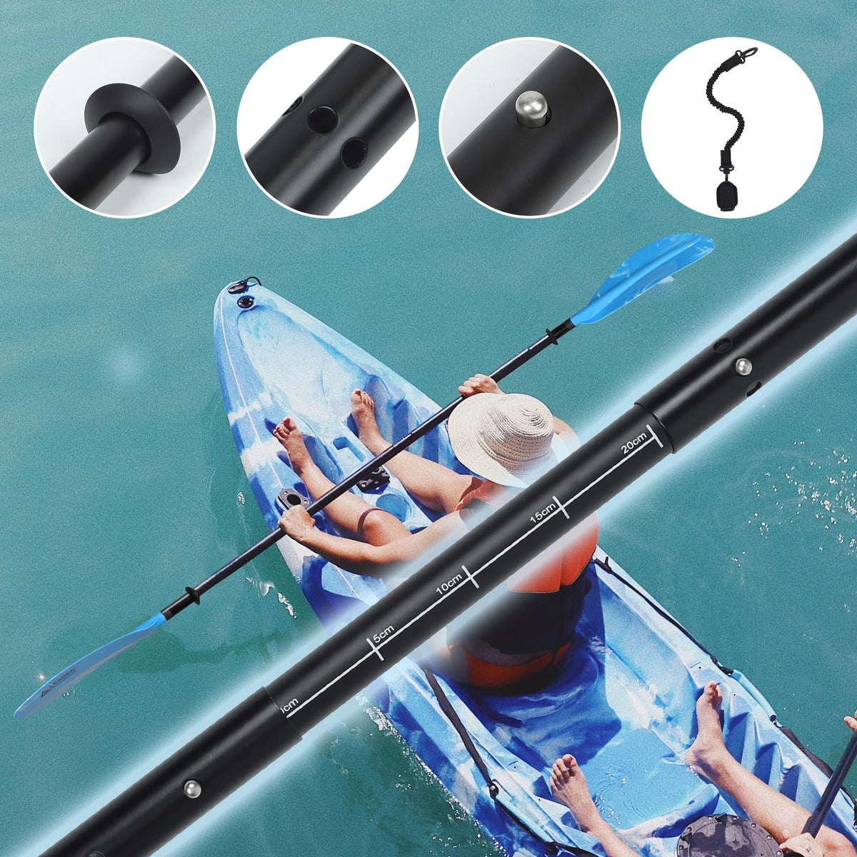 Adjustable Kayak Paddle 90-98in P26931