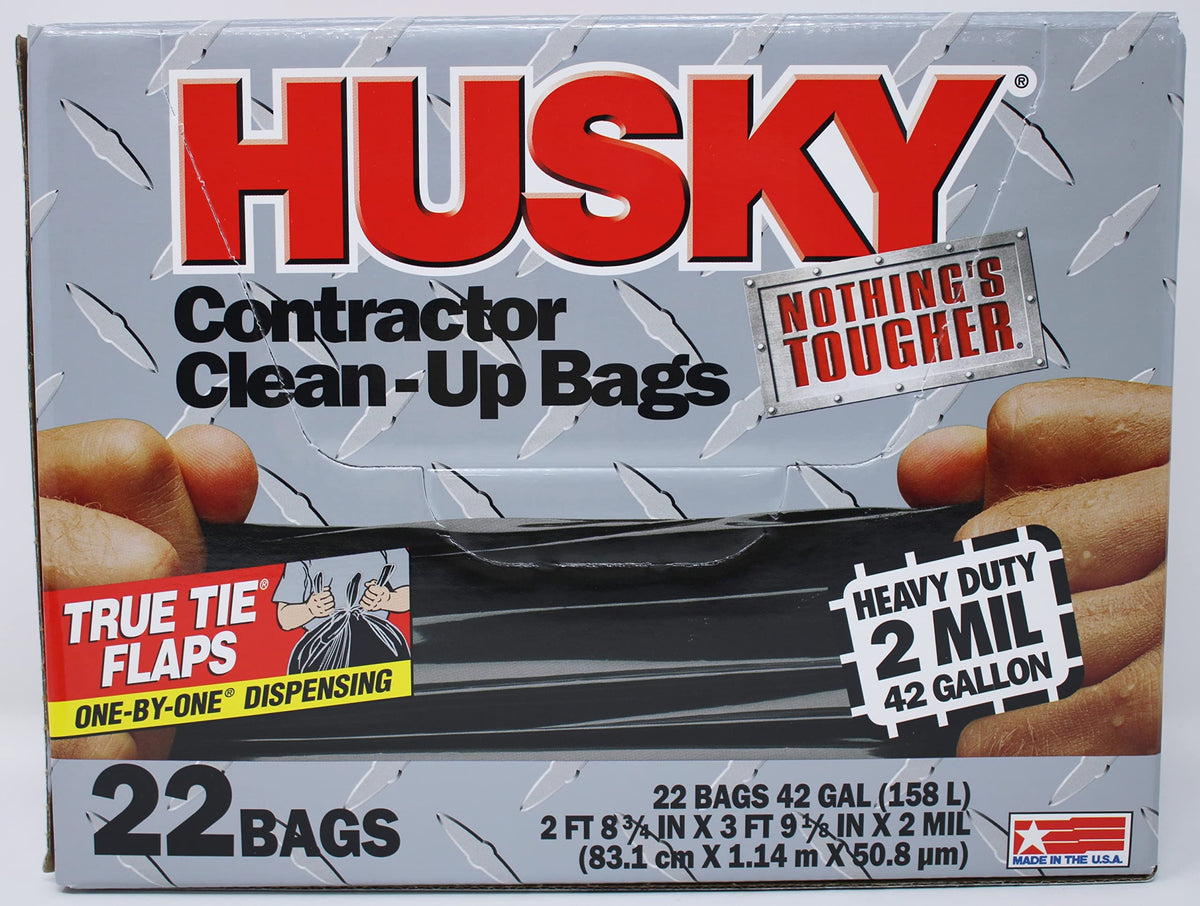 Black 42 gal Poly Contractor Clean-Up Bag S547