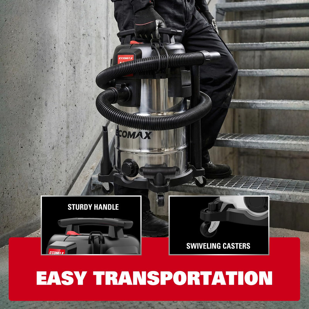 8 Gallon Stainless Steel Wet and Dry Shop Vacuum Z9745