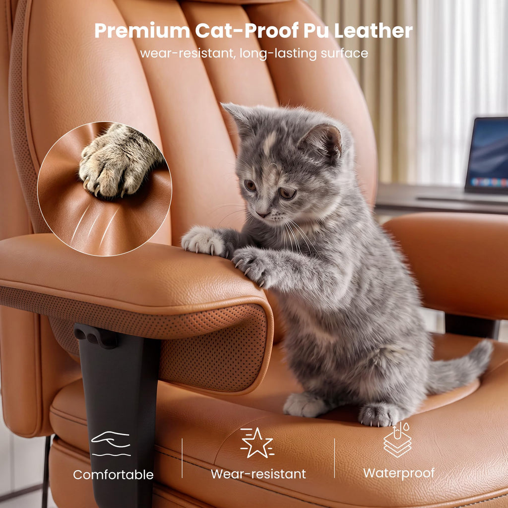Big and Tall Office Chair with Inflatable Lumbar Support A2352