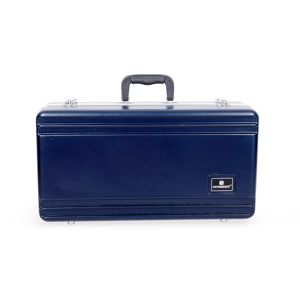 Textured Blue ABS Trumpet Case with Velvet Interior Y53671
