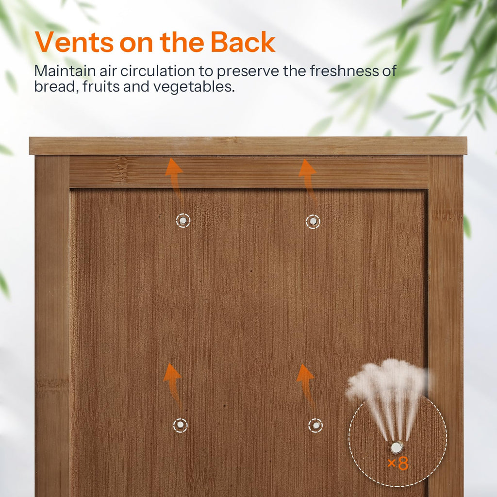 Bamboo 2-Tier Bread Box S941508