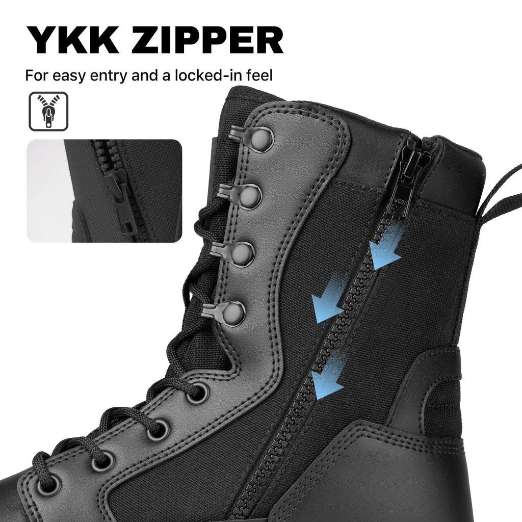 Waterproof Side Zip 8" Tactical Boot C708891