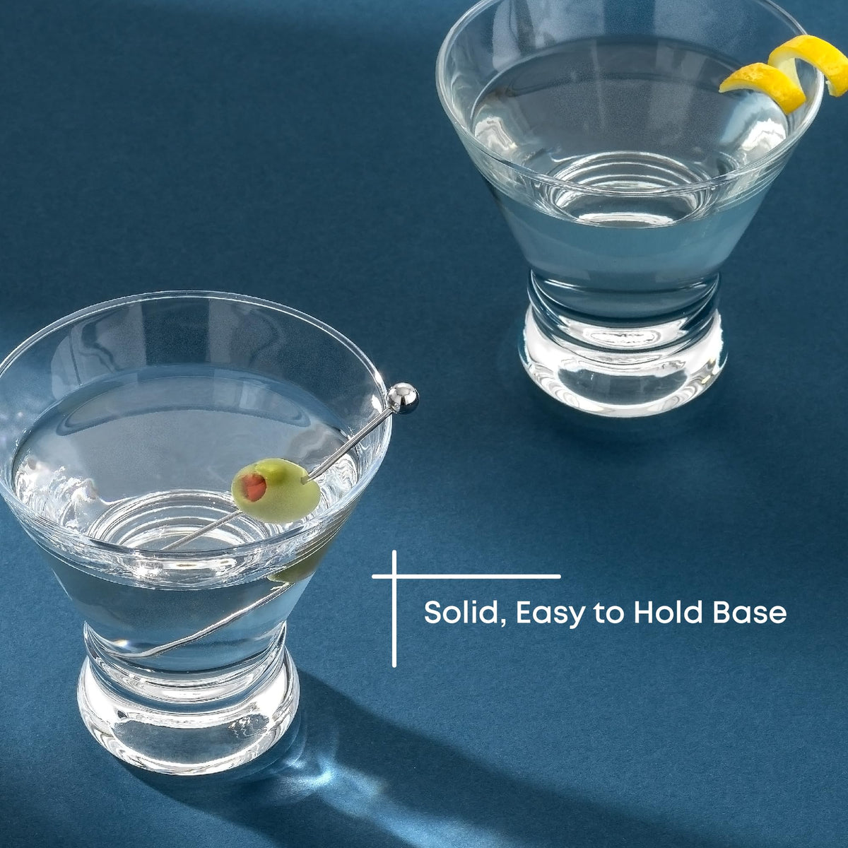 Stemless Martini Glasses Set of 4 W721