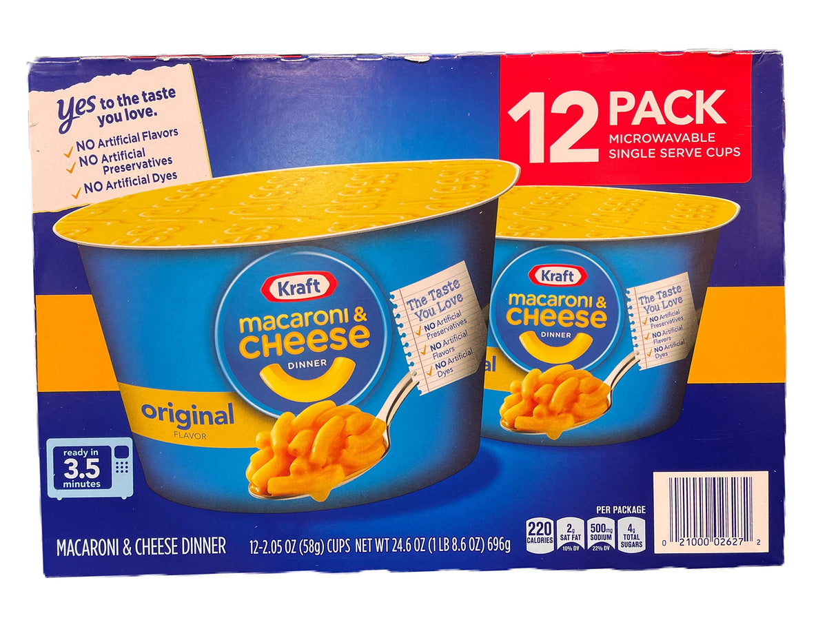 Macaroni & Cheese Dinner 12 Pack Single Serve Cups O397
