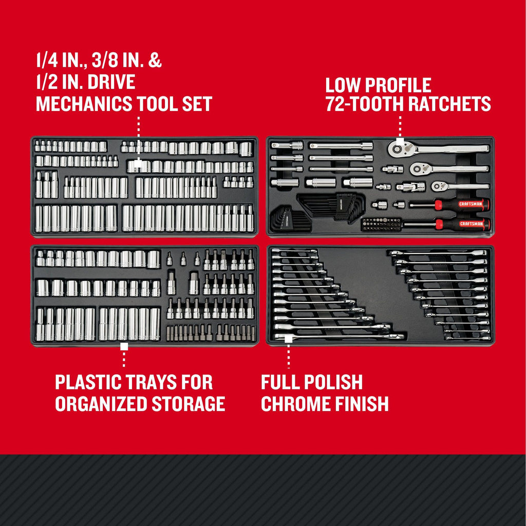 298 Piece Hand Tool and Socket Set SAE/Metric C862019