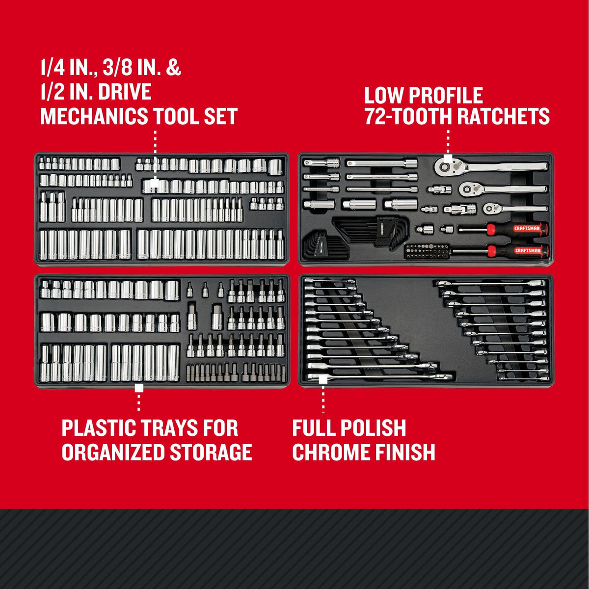 298 Piece Hand Tool and Socket Set SAE/Metric C862019