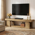 63" Wood TV Stand with Open Storage Shelf R595667