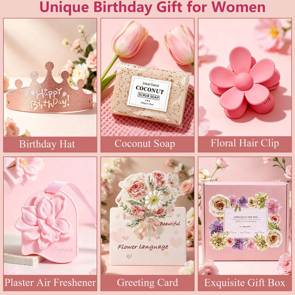 10 Pc Birthday Gift Basket Set with Blanket K60425