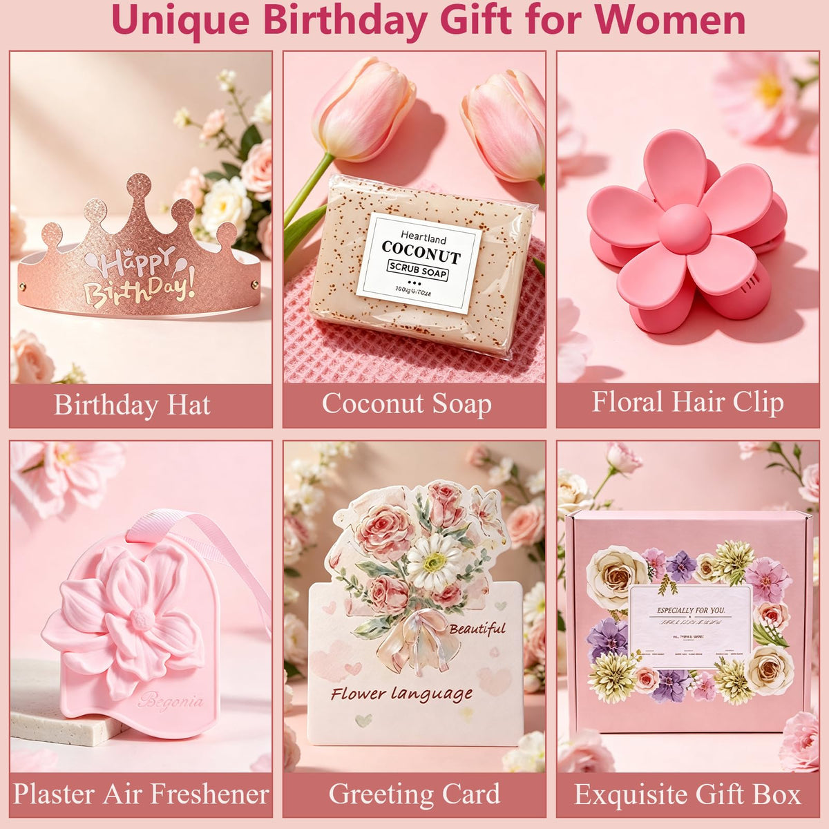 10 Pc Birthday Gift Basket Set with Blanket K60425