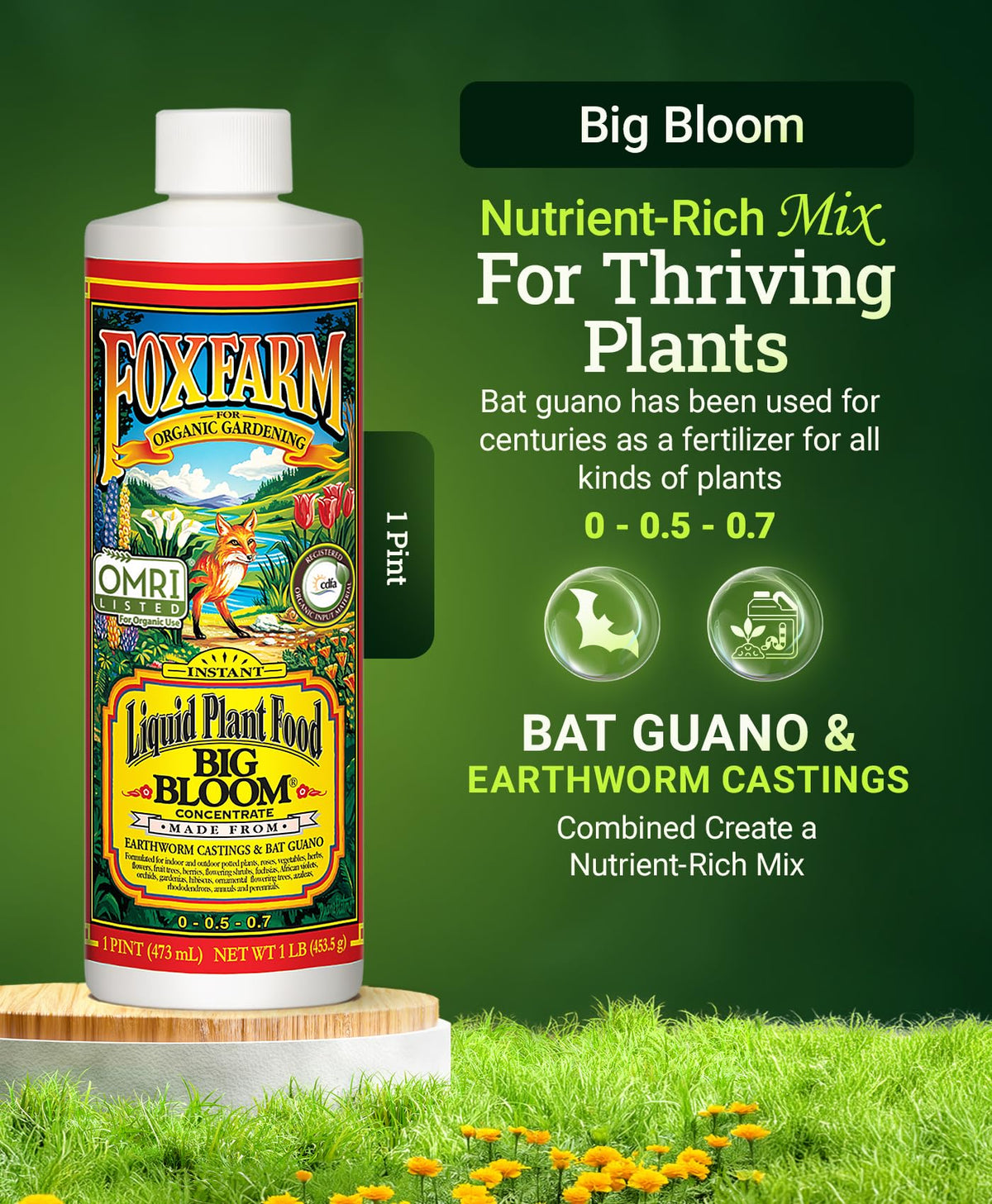 Liquid Plant Food 0-0.5-0.7 NPK 1 Pint V37064