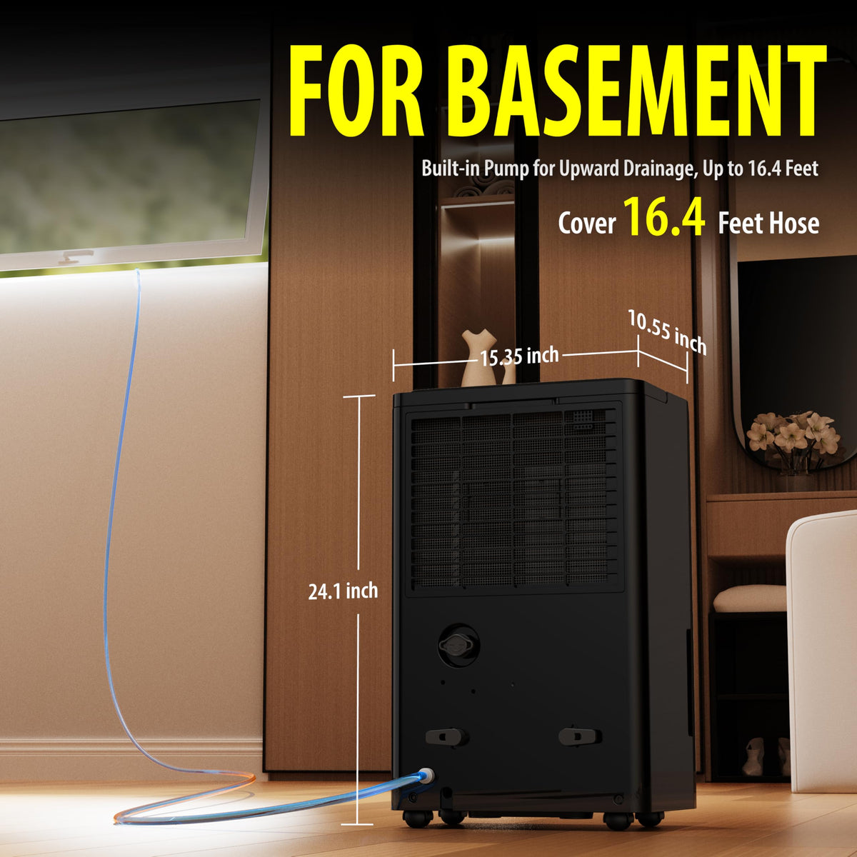 50 Pints Dehumidifier with Pump A825