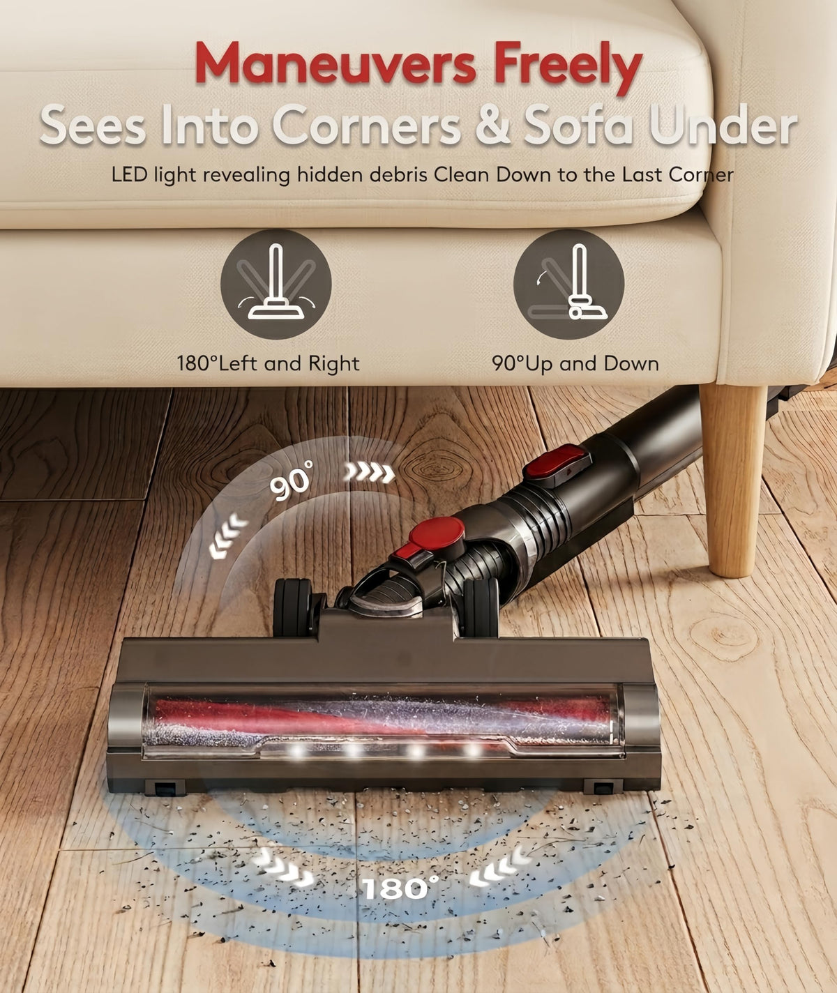 Cordless Vacuum Cleaner 40Kpa 45Min 6-in-1 Y872844