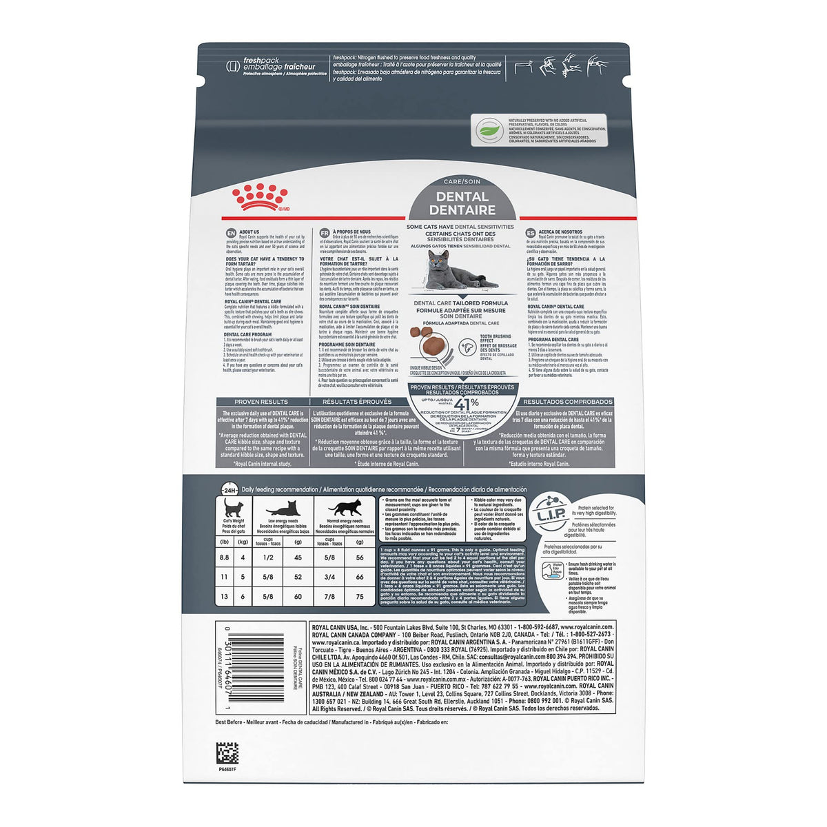 Adult Dry Cat Food 6 lb Bag T4541