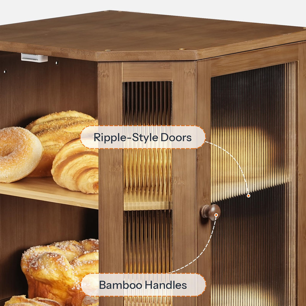 Bamboo 2-Tier Bread Box S941508