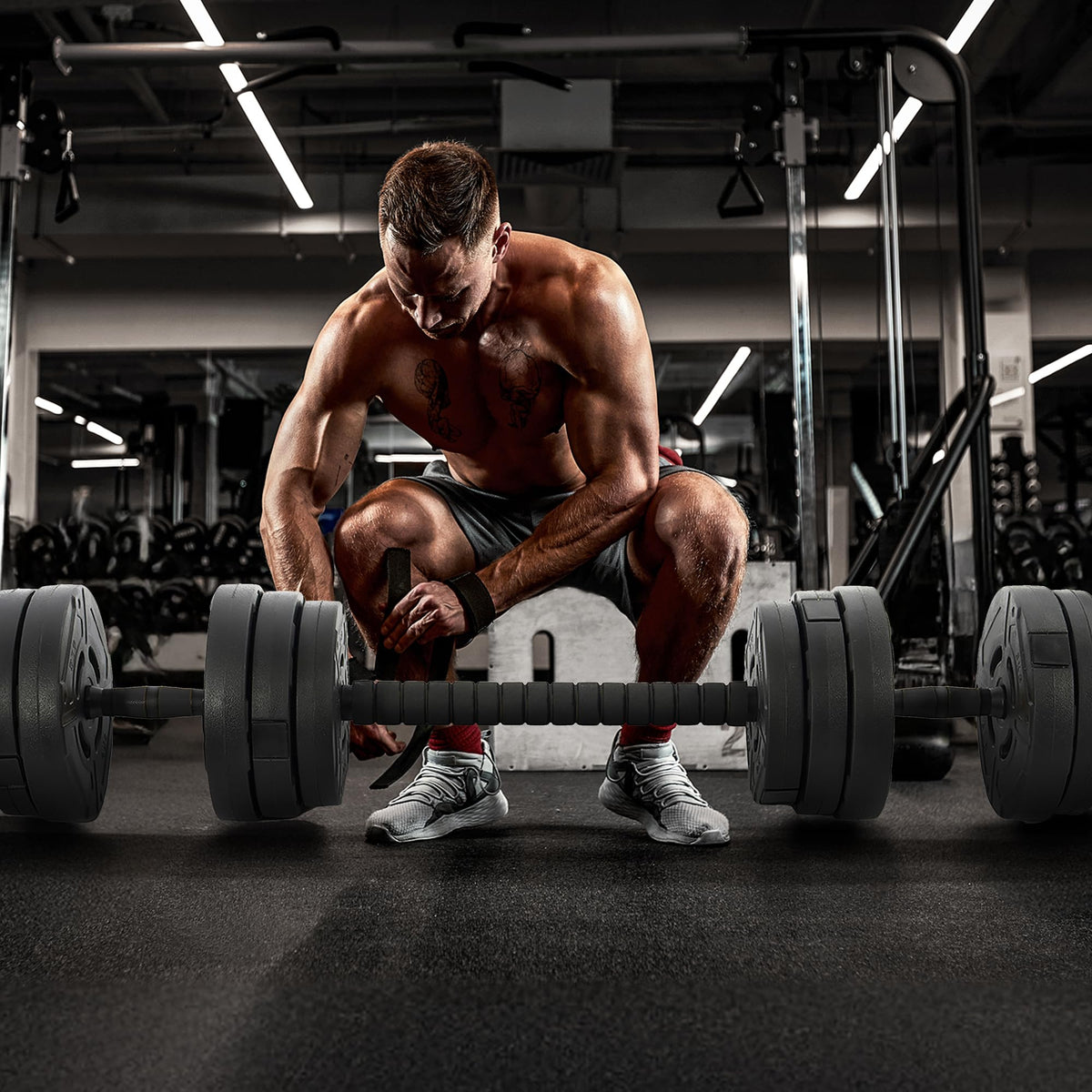 Adjustable Dumbbell Set 60 Lbs Black N638023