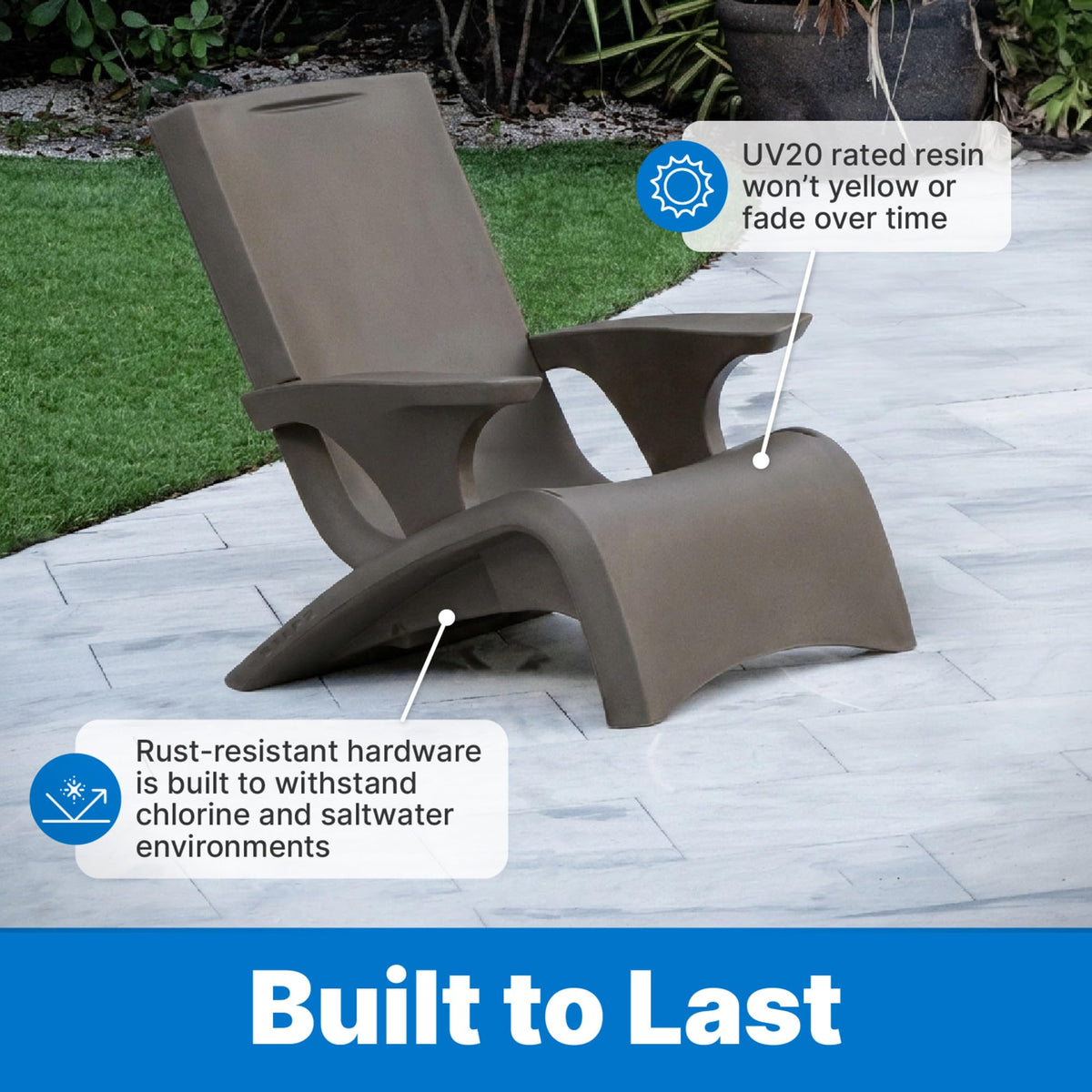 Dark Cedar Adirondack Chair D410