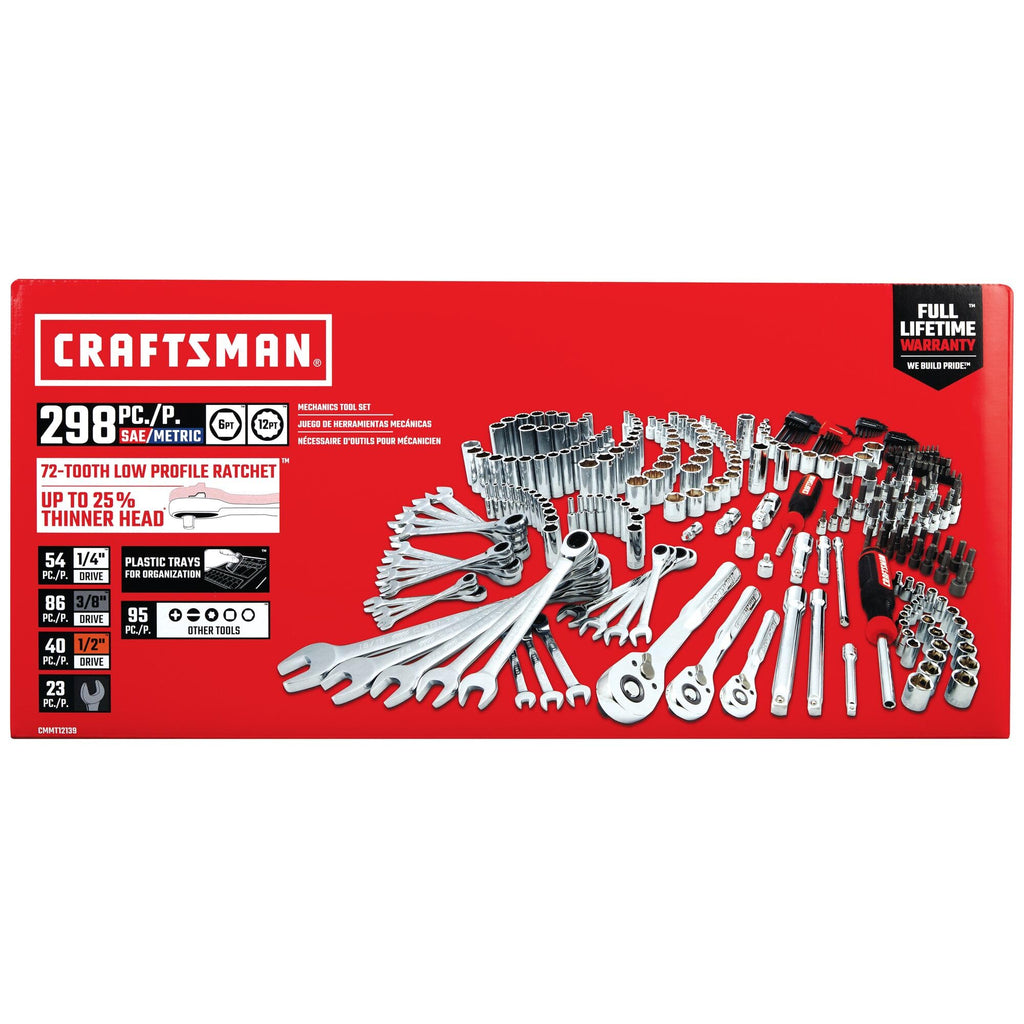 298 Piece Hand Tool and Socket Set SAE/Metric C862019