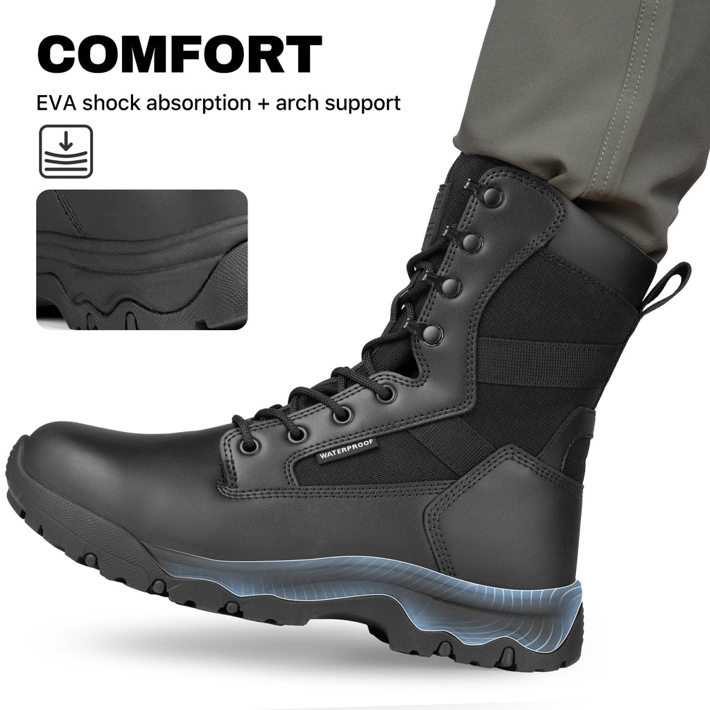 Waterproof Side Zip 8" Tactical Boot C708891