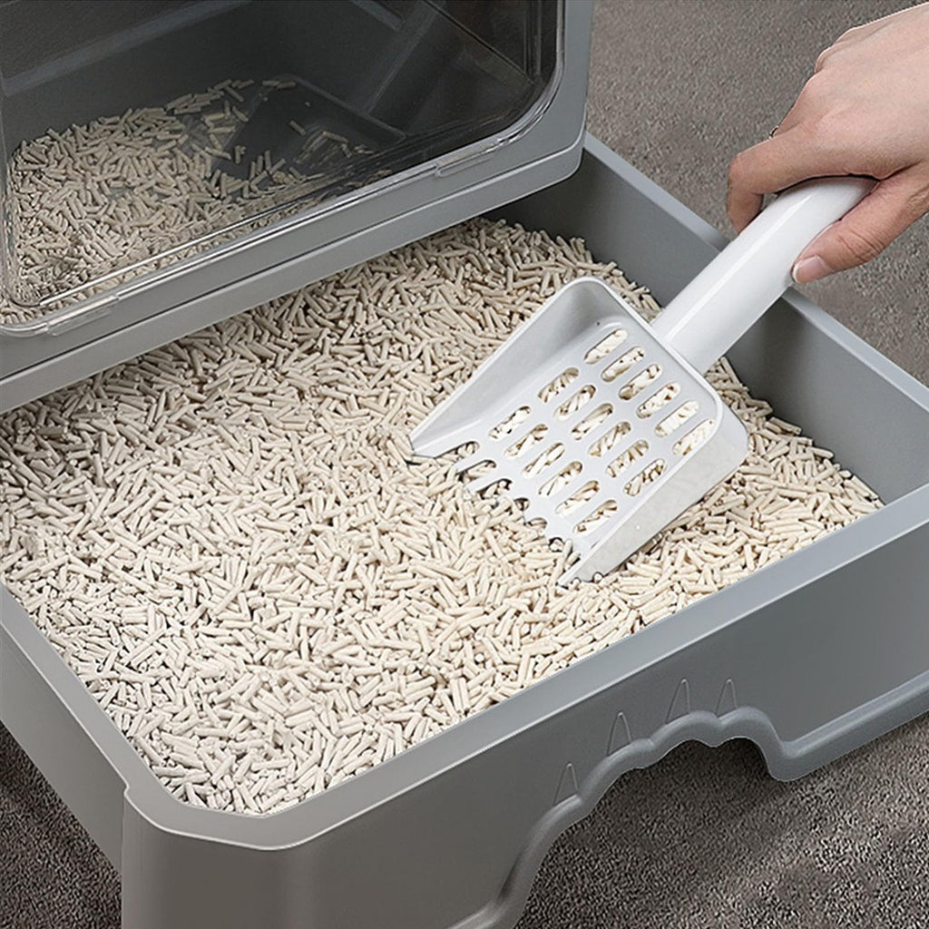 Foldable Enclosed Cat Litter Box with Lid J6284