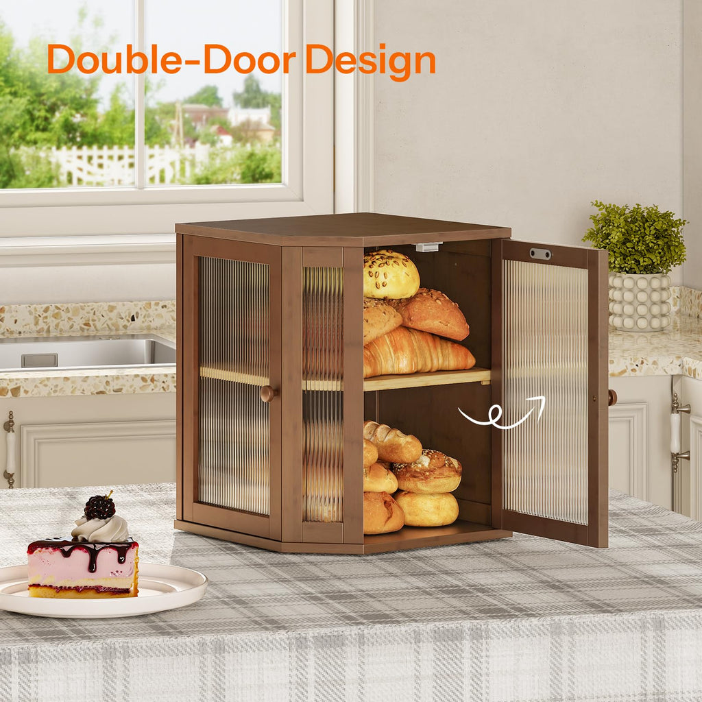 Bamboo 2-Tier Bread Box S941508