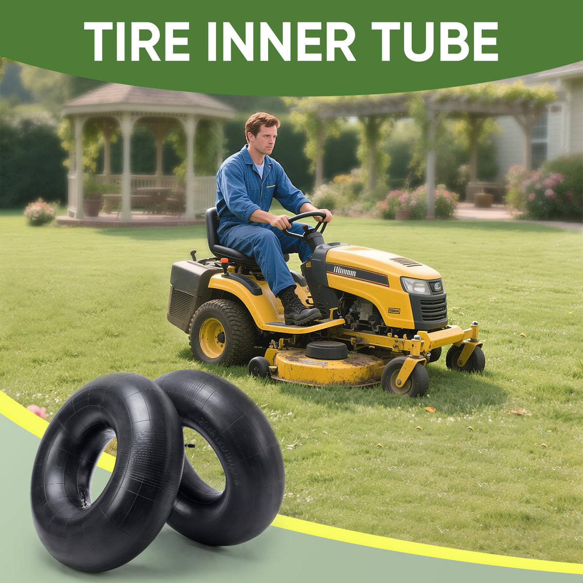 15x6.00-6 Lawn Mower Tires Inner Tube, 2 Pack H992