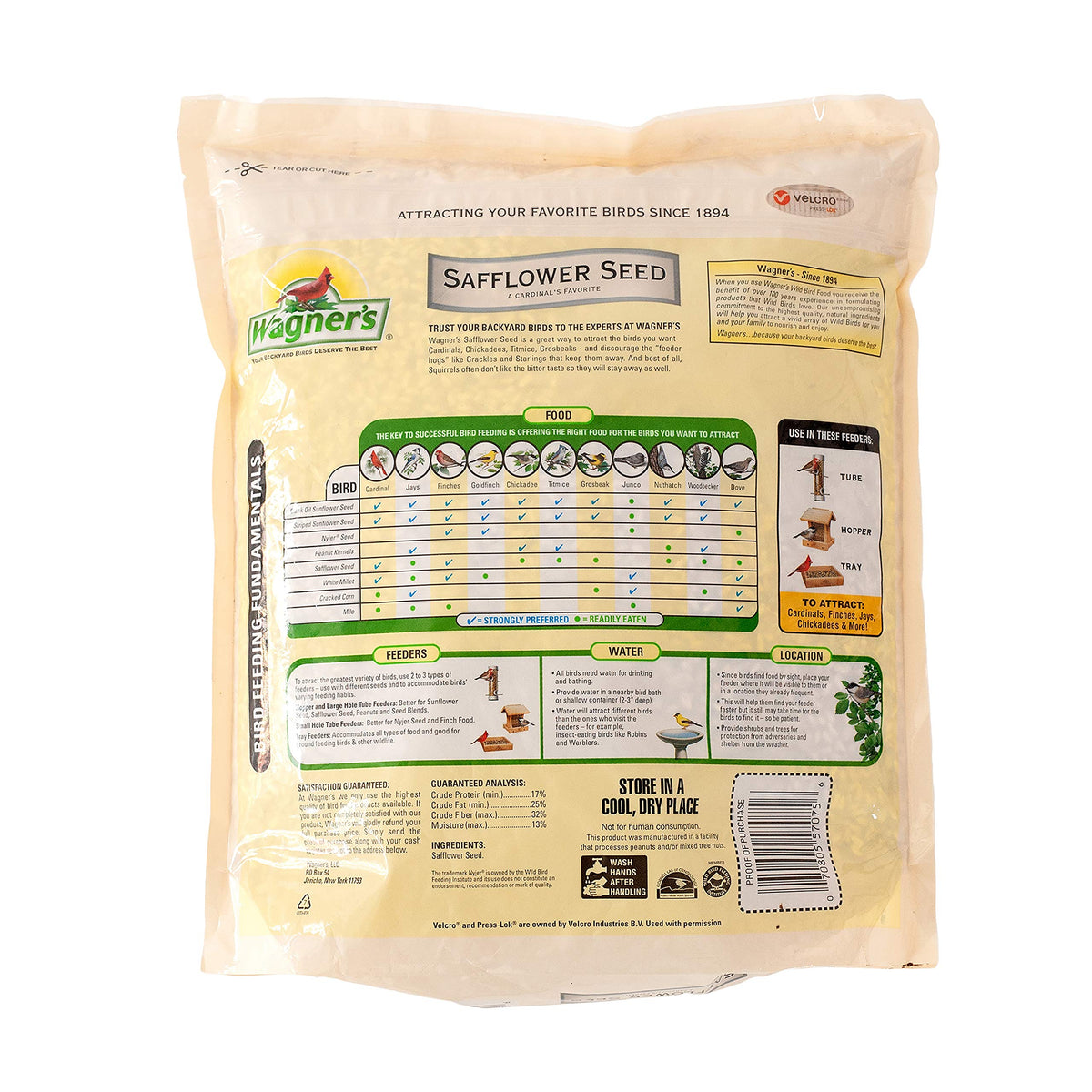 Wild Bird Food and Safflower Seed D52570