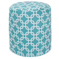 Teal Indoor/Outdoor Bean Bag Ottoman Pouf Y563