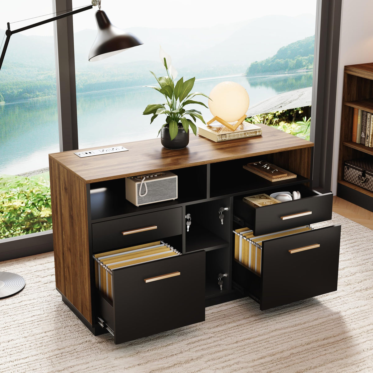 4 Drawer File Cabinet with Lock L20092