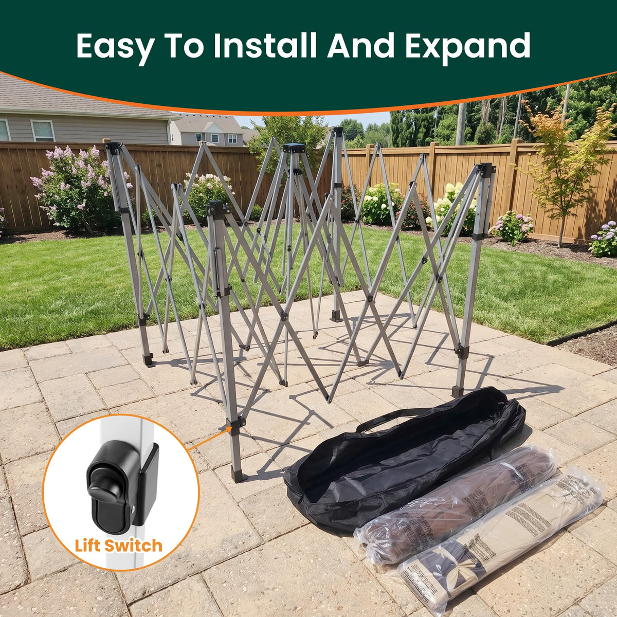 11'x11' Waterproof UV Protection Pop Up Gazebo with Mosquito Netting T83738