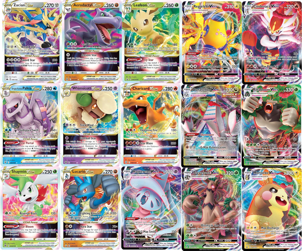 Pokemon 5 VMAX/VSTAR Card Lot E5845